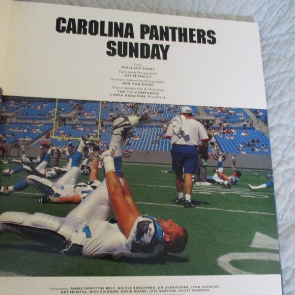 NFL Carolina Panthers Sunday Book - hardback/1996 - Picture 4 of 7